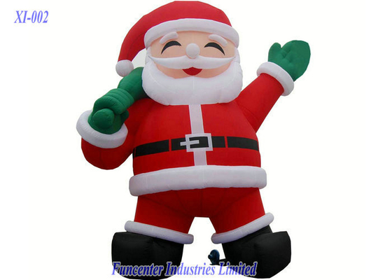 PVC Kaplı Şişme Noel Baba, Şişirilebilir Noel Süsleri Yangına Dayanıklı