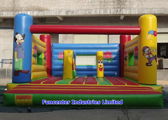 Şişme Bouncy Castle Çiçek Desen Yüksek Dayanıklılık Malzemeleri Oynayan Çocuklar