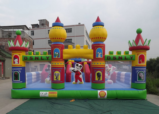 Harika Şişme Eğlence Parkı Büyük Boy / Boşluk Tasarruflu Depolama Alanı CE Onaylandı
