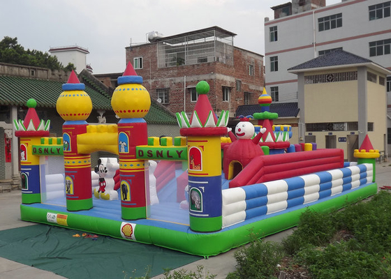 Harika Şişme Eğlence Parkı Büyük Boy / Boşluk Tasarruflu Depolama Alanı CE Onaylandı