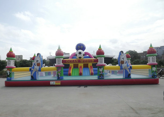 0.55 mm Kalınlık Şişme Splash Park, Şişme Eğlenceli Park UV Koruyucu Featuring