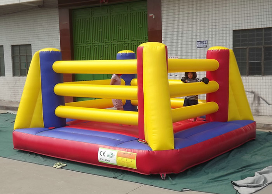 Açık Etkileşimli Şişme Spor Oyuncakları Bouncy Güreş Ring 4mx4m 5mx5m Boyutlar