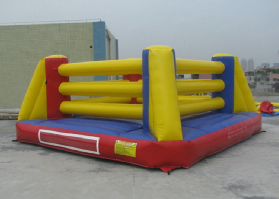 Açık Etkileşimli Şişme Spor Oyuncakları Bouncy Güreş Ring 4mx4m 5mx5m Boyutlar