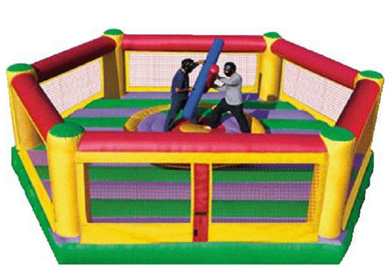 Açık Etkileşimli Şişme Spor Oyuncakları Bouncy Güreş Ring 4mx4m 5mx5m Boyutlar