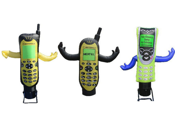 Mobil Cep Telefonu Şişme Reklam Tabelaları PVC Kaplı Backyard Eğlenceli Oyuncaklar