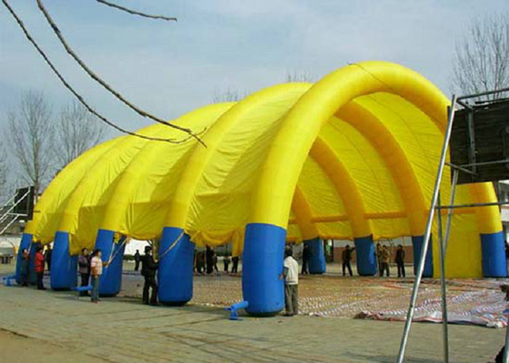Kırmızı Açık Hava Şişme Çadır PVC Kaplı Naylon İş İçin Reklam Verin