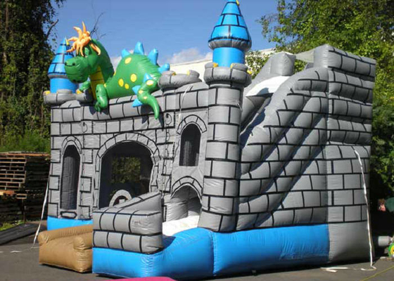 Dinozor Tasarım Bouncy Jumping Kaleler 0.55 mm Kalınlık PVC Uzun Ömrü