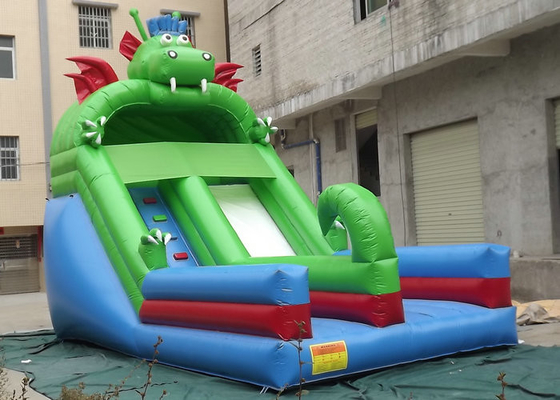 Dinozor Tasarım Ticari Şişme Slide Alev Geciktirici Plato PVC
