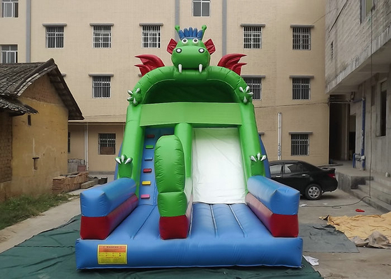 Dinozor Tasarım Ticari Şişme Slide Alev Geciktirici Plato PVC