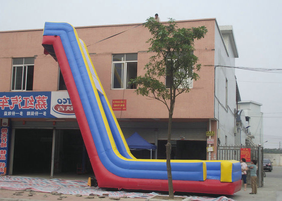 Canlı Baskı, Su Slaytlarını Büyük Fırlat, Şişirilebilir Bouncy Slayt UV Koruyucu