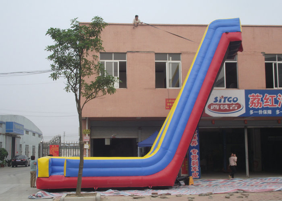 Canlı Baskı, Su Slaytlarını Büyük Fırlat, Şişirilebilir Bouncy Slayt UV Koruyucu