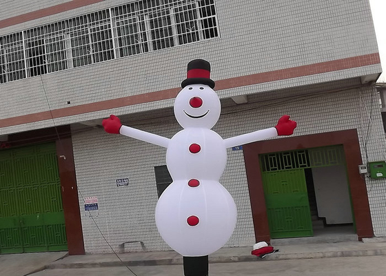 Snowman Görünüm Şişme Tatil Süslemeleri Promosyon için Özel Boyut