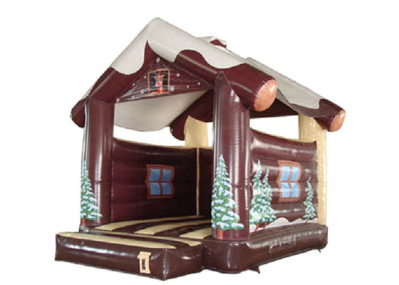 4m Uzunluk PVC Şişme Noel Evi, Şişme Atlama Evi Yırtılma Dirençli