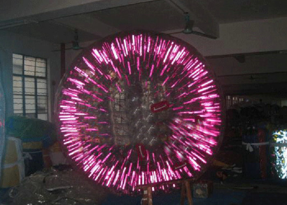 LED Aydınlatmalı Şişme Hamster Topu Suya Dayanan Açık Eğlence Sporları Oyna