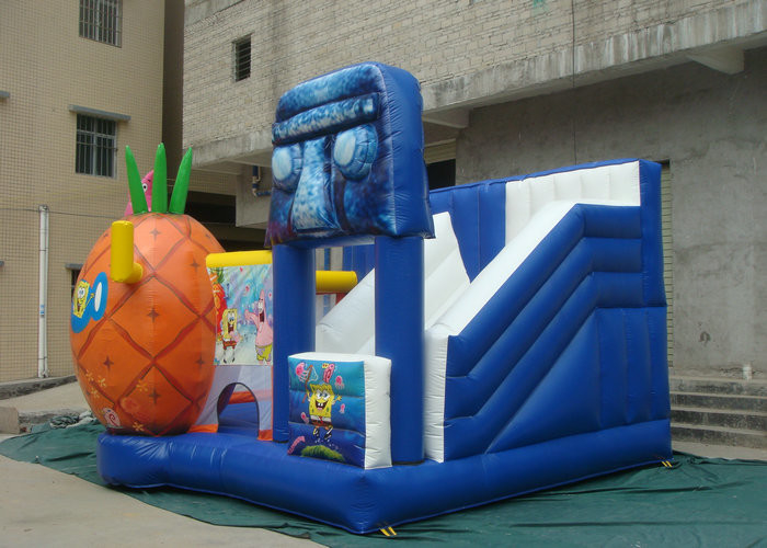 Açık Blow Up Jumping Castle, Şişme Bounce House Karikatür Dekorasyon