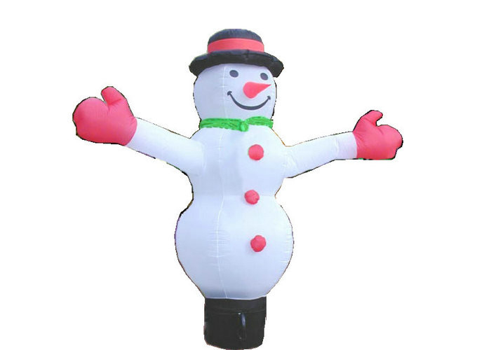 Snowman Görünüm Şişme Tatil Süslemeleri Promosyon için Özel Boyut