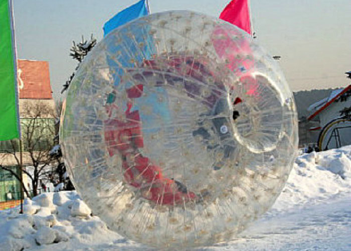 2.2m 3.0m Dia Şişme Dış Mekan Oyuncakları Yangın Geciktirici Big Hamster Ball